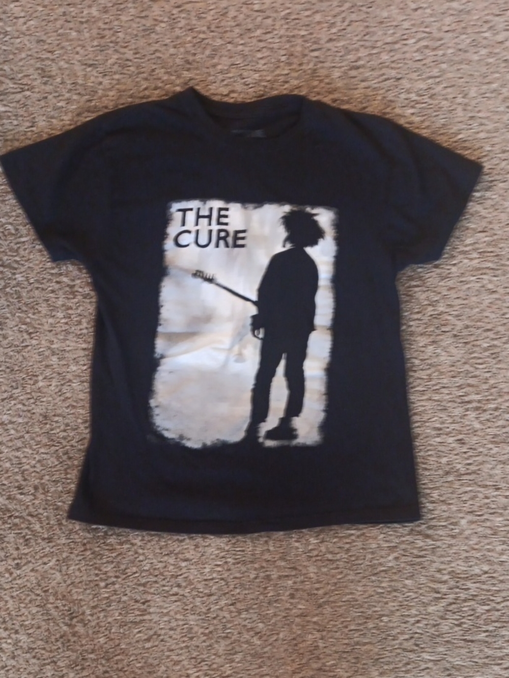 The Cure Black Graphic Tee - Band Silhouette Short Sleeve